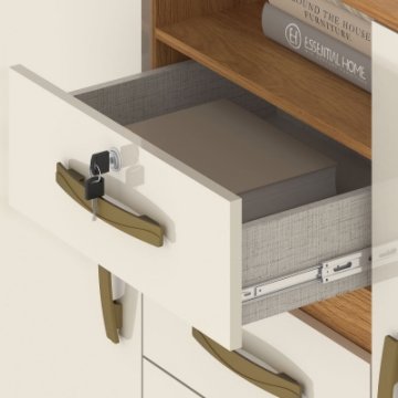  Drawers with 35cm telescopic slides.