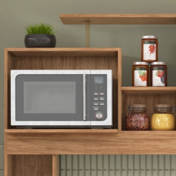 Niches and space for an oven.