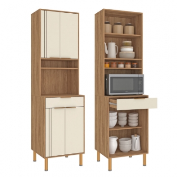 CV106 <br> 60cm pantry unit for 1 oven with 4 doors and 1 drawer. <br> 2140mm x 600mm x 500mm