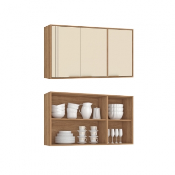 CV101 <br> 120cm wall cabinet with 3 doors. <br> 670mm x 1200mm x 300mm