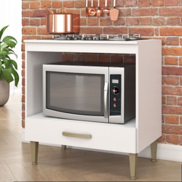 Oven counter with 1 drawer