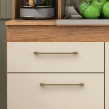  1 drawer with 35cm telescopic slides.