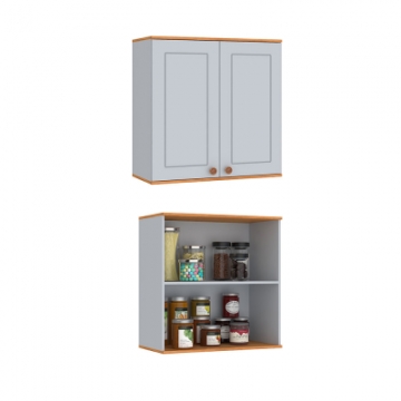CA205 <br> High wall cabinet 80cm with 2 doors.  <br> 670mmx800mmx320mm