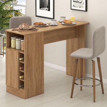 Gourmet counter with wine cellar