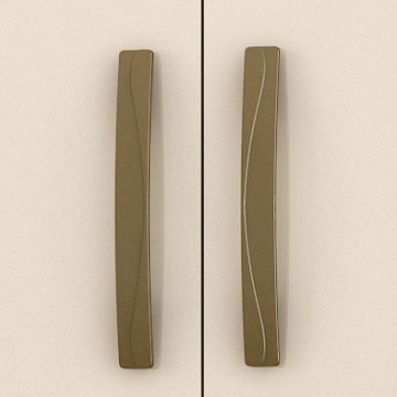 Bronze colored handles