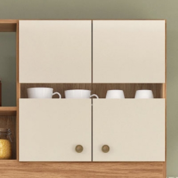 5 doors, two of which have glass details.