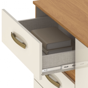 4 drawers with 35cm telescopic slides.