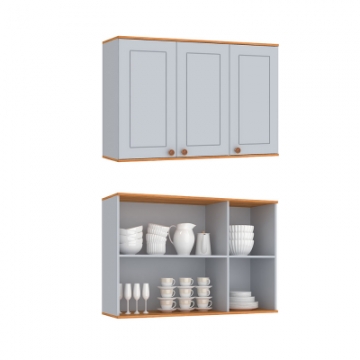 CA201 <br> 120cm Wall Mounted Cabinet with 3 Doors. <br> 670mmx1200mmx320mm