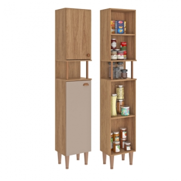 1803 <br> Simple 38cm cabinet with niche and 2 doors.  <br> 1980mm x 380mm x 270mm